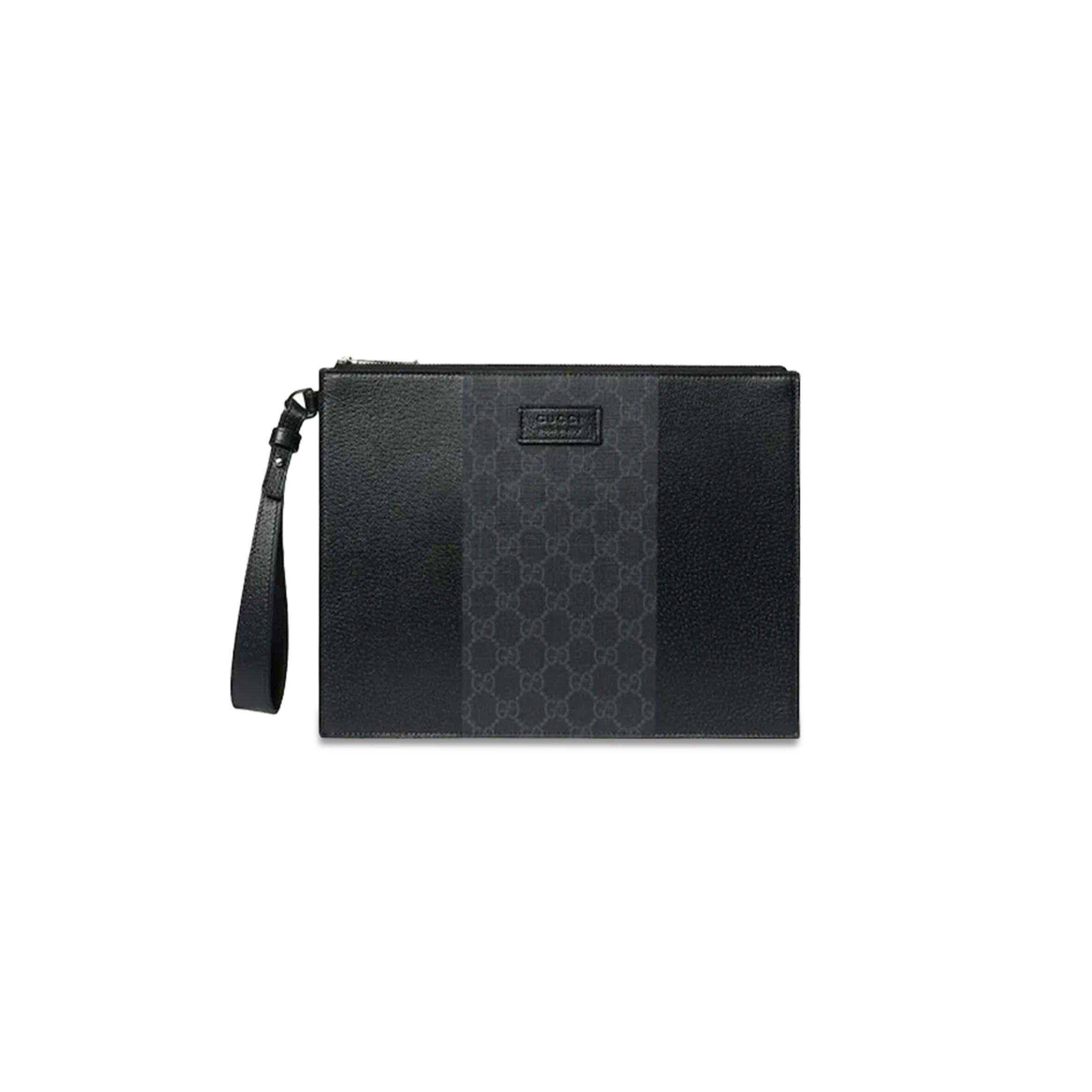 GUCCI GG SUPREME SMALL LEATHER CLUTCH 795487 (28*22*3cm)